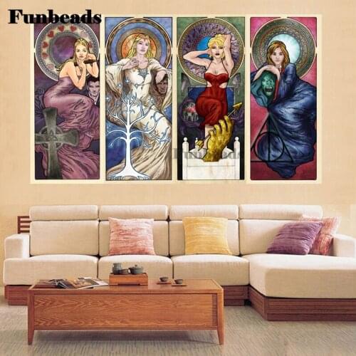 Large Size Modern Abstract Landscape Diamond Embroidery 5d Diy Diamond Painting Full Square/Round Drill Mosaic Picture FF5622