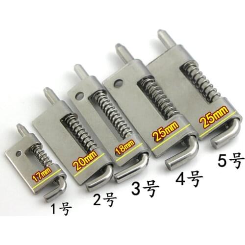 Stainless Steel 304 spring Bolt Latch Sliding Lock Hasp Industrial Electric cabinet Safety axis Hinge Hardware Accessories