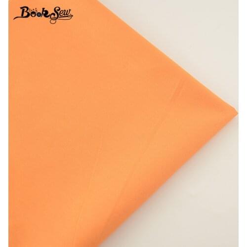 New Arrivals High Quality 100% Cotton Fabric Classic Orange Color Twill Fat Quarter Home Textile Material Sewing Cloth For Bed