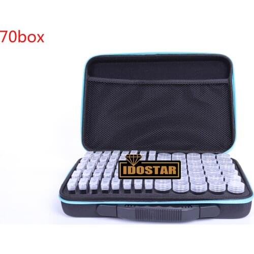 New style 70 Bottles Diamond Painting Accessories Container Storage Bag Box Carry Case Diamond Embroidery Tools Handbag