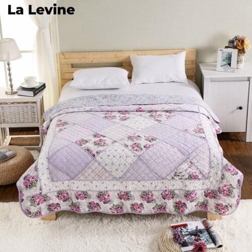 Quilt Cotton Warm Bedspread Soft Comfortable Quilts Bed Quilt Breathable Antimite Dustproof Machine Wash Reusable Blanket Hotel