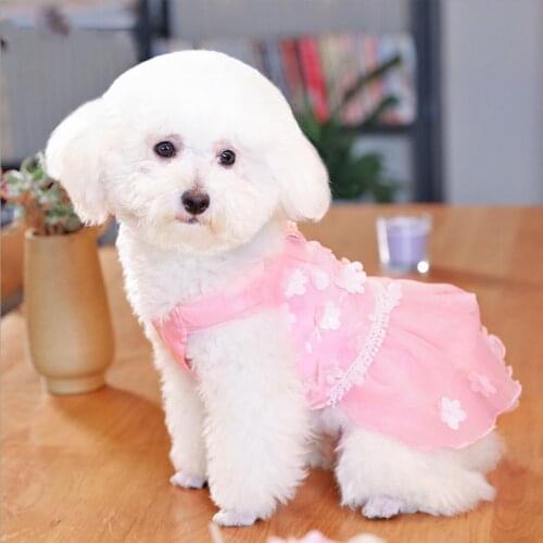 Dog Clothes Dress Princess Dress Teddy Puppy Wedding Dresses For Dog Small Medium Dogs Pet Accessories