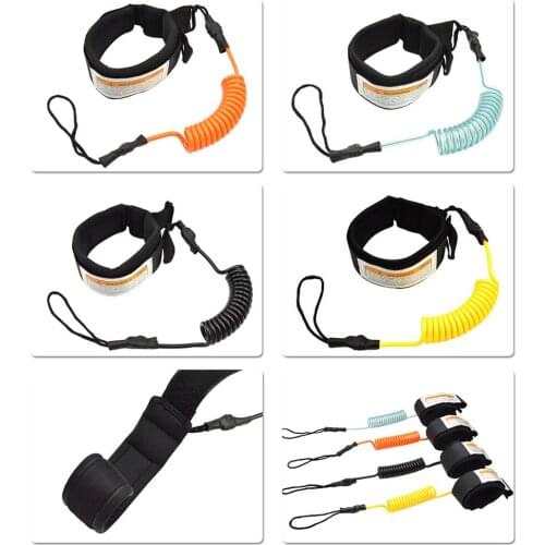 Surfboard Spring Coiled Leash Surfing Leg Rope Foot Ankle Wrist Leash Accessory