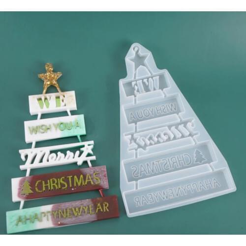 DIY Christmas Tree Silicone Mold Jewelry Casting Resin Epoxy Mold Decor