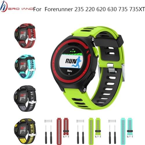 Sport Watch Band for Garmin Forerunner 735XT 220 230 235 620 630 Watch Strap Soft Silicone Replacement Wrist Strap Watch Band