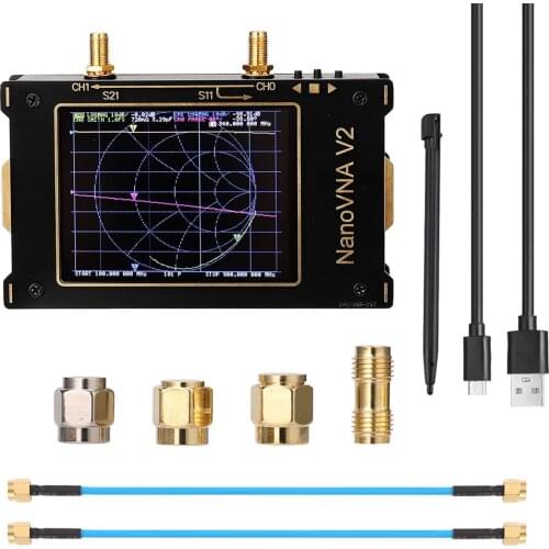 3G S-A-A-2 NanoVNA V2 Vector Network Analyzer Digital Nano VNA Tester MF HF VHF UHF USB Logic Antenna Analyzer Standing Wave