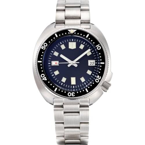 Vintage Sterile 316L Stainless steel Rotating bezel 20ATM waterproof janpan NH35 automatic men dive Watch