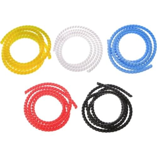 2021 New 2m 10mm PP Spiral Wrapping Bands Cable Tidy Wrap Wire Management Organizer Tube