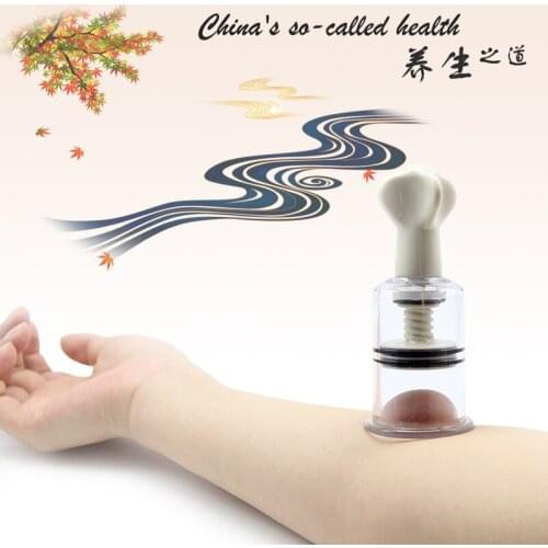 4 Size/set Vacuum Cupping Rotating Handle Vacuum Body Massage Cans Therapy Anti Cellulite Acupuncture Cupping Cups High Quality