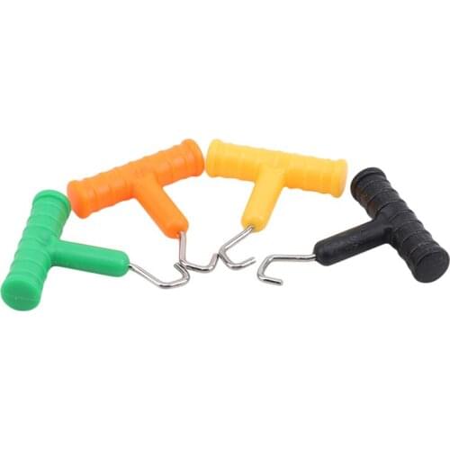 5pcs Fishing Sea Stainless Steel Knot Puller Tool Rig Making Carp Terminal Tackle Making Accessories
