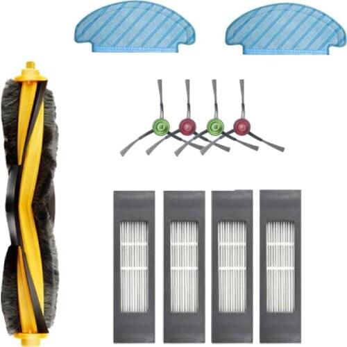 9Pcs Mop Cloth Side Brush HEPA Filter Main Brushes for Ecovacs DEEBOT OZMO T8 Robot Vacuum Cleaner Spare Parts