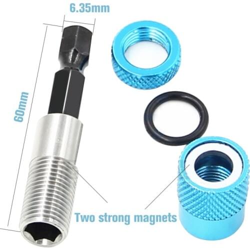 58mm 1/4" Quick Release Handle Screwdriver Bit Long Extention Holder Hex Hex Shank Drill Screw Magnetic Drywall Screw Bit Holder