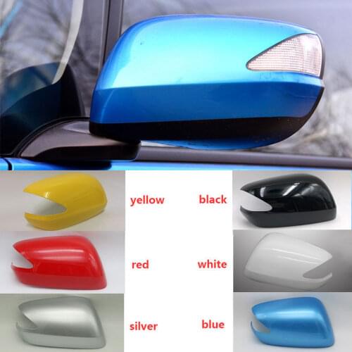 For Honda Fit Jazz 2008 2009 2010 2011 2012 2013 Car Door Rearview Mirror Cover Side Mirror Housing with Mirror Light Version