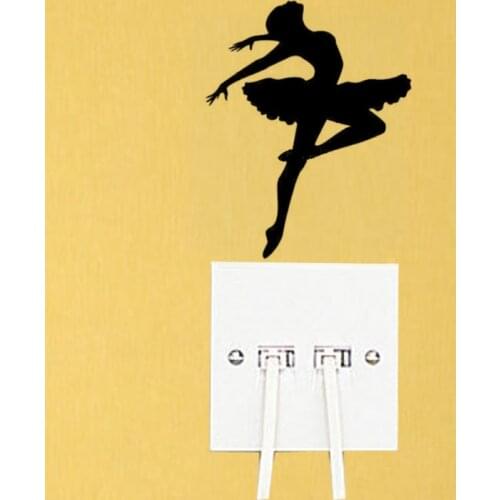 Ballet dance DIY Art Switch Sticker Living room Dance room Decorative Wall Stickers Vinyl Waterproof Murals JG3629