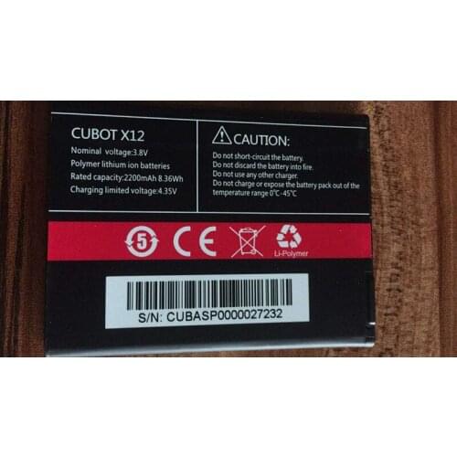 Jinsuli Cubot X12 mobile phone battery 2200mah for Cubot X12 MTK6735 Quad Core Phone Android 5.1 4G FDD LTE 5.0"-free shipping