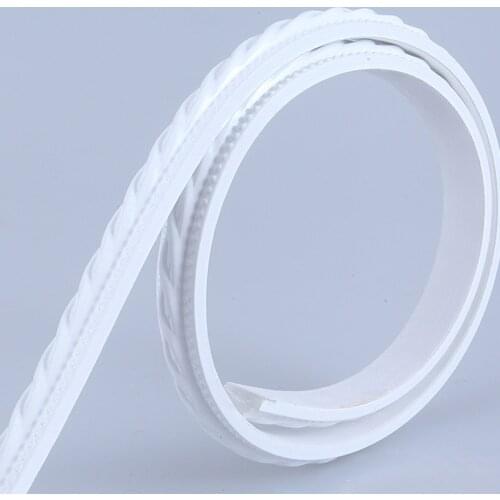 Ribbon Panel Moulding Mirror Trim Home TV Backgroundsdoor Mirror Frames PVC Flexible Bendable Rope Panel Moulding Home Decor