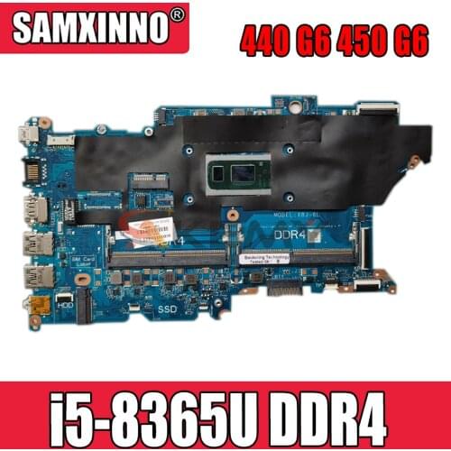 For HP ProBook X8J-6L 440 G6 450 G6 Laptop motherboard With i5-8365U/8265U DDR4 DAX8JMB16E0 100% Fully Tested