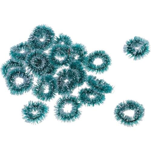 Miniature Christmas Decoration Xmas Wreath 1:12 Dollhouse Accessory 20Pieces