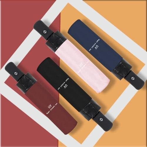 Fashion 10K Automatic Umbrella Three-folding Umbrella Ladies Gifts Girls UV Protection Waterproof Portable Travel Umbrella