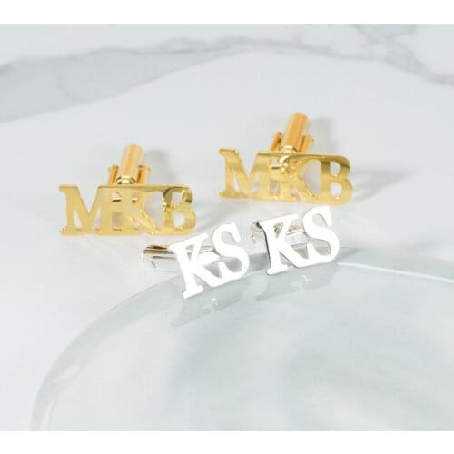 MumuXing Mens Cufflinks Customize Personality Fashion Simple Stainless Steel Mens Shirt Cufflinks High Quality Jewelry Gifts