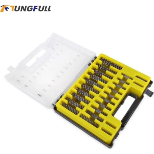 150PCS HSS Twist Drill Bits Set 0.4-3.2mm High Speed Steel Drill Bit Set Hole Opener Metal Reamer Tools For Drilling Metal