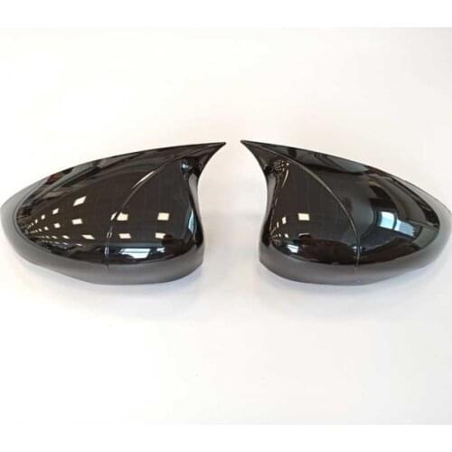 Roxform Batman Mirror Cover Piano Black Car Exterior Accessories Tuning For Ford Fiesta Mk7 2010 2011 2012 2013 2014 2015 2016 2017