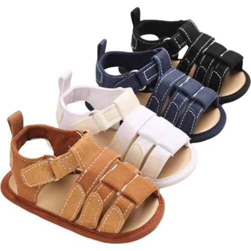 Newborn Infant Baby Boys Girls Unisex Non-Slip Sandal Walking Soft-Soled Hollow-out Birthday Gift Cloth Sneaker Shoes 0-18M
