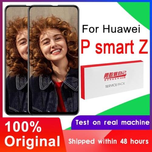 Original 6.59'' Display Touch Screen Digitizer Assembly STK-L21 For Huawei P Smart Z LCD For Y9 Prime 2019 Display Replacement