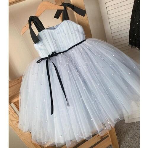 Princess Flower Girl Dresses Ball Gown Kids Pageant Gowns Tutu Baby Infant Party Dress Formal Wear