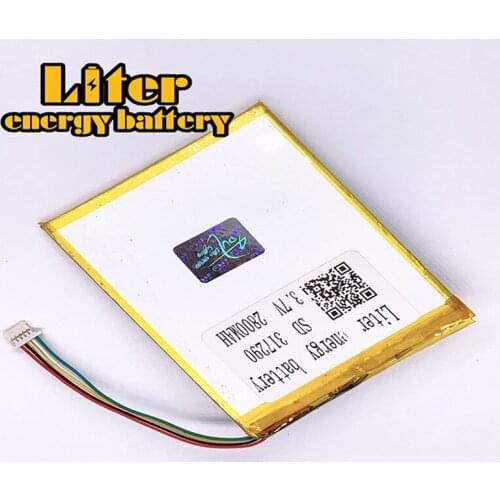 Plug 1.0-5P 317290 2800mah 3.7V Rechargeable lipo battery solar li ion polymer lithium battery with PCM