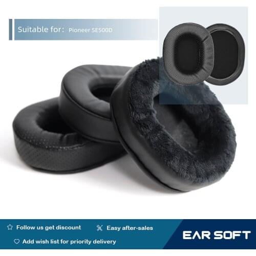 Earsoft Replacement Ear Pads Cushions for Pioneer SE-500D Headphones Earphones Earmuff Case Sleeve Accessories