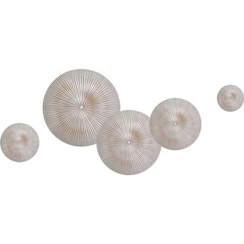 Modern Wood Round Shape Wall Sticker Decoration Home Livingroom Wall Mural Ornaments Hotel Cafe Club Wall Hanging Pendant Crafts