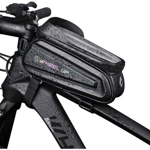 New Bike Bag Cycling Zipper Top Tube Phone Case Touchscreen MTB Bike Hard Shell Bags Handlebar Mountain Cycling Pack