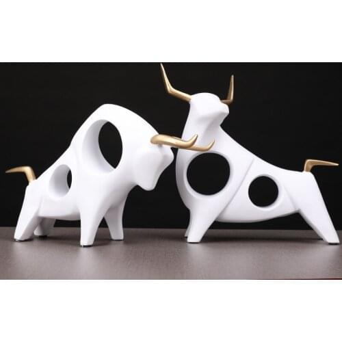 Lucky Zodiac Ox Decoration Home Living Room Museum Rack Wine Cabinet