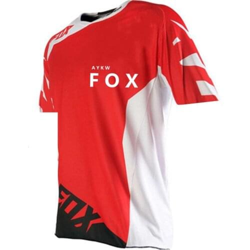 Maillot Ciclismo Hombre Verano Fox Mtb Maglia Motocross Ropa Deportiva Hombre Cycling Jersey Vetement Vtt Short Downhill Jerseys
