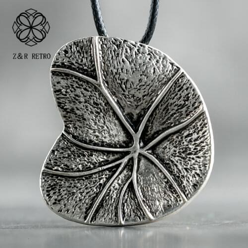 Vintage Leaf Pendants Plant Jewelry Long Necklace for Women necklaces & pendants Jewellery Suspension Alloy Chokers 2021 Hotsale