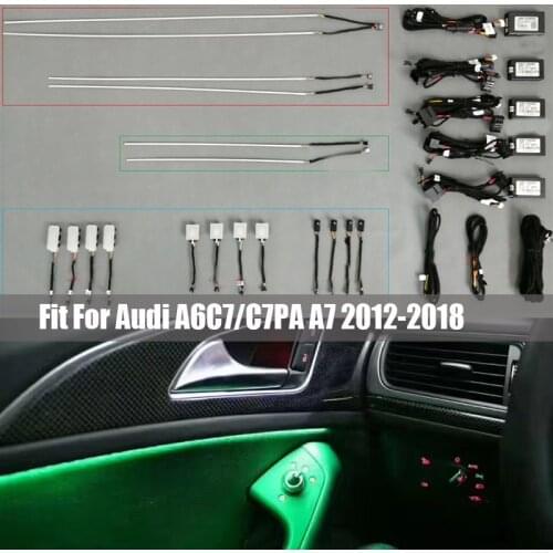 MMI control Interior LED ambient light For Audi A6 C7 C7 PA A7 2012-2018 Atmosphere Light door Footwell light original