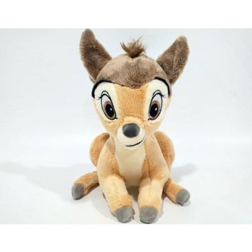 10" Cartoon Bambi Soft Plush Toys Bambi Fawn Animal Stuffed Plush Toys Baby Pillow Toys Gifts for Children Disney Toys