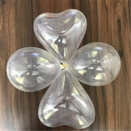 10 pcs 6 Inch Transparent Ball 6 Inch Heart Shaped Balloon Transparent Latex Balloon Wedding Decoration To Burst The Ball
