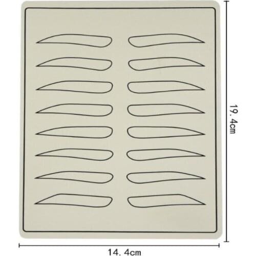 10 PCS Tattoo Practice Skin Sheet Blank Plain for Tattoo Needle Machine Supply Kit 20 x 15cm - pmu microblading