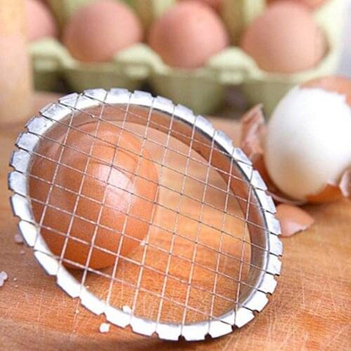 2Pcs Stainless Steel Manual Potato Masher Boiled Egg Fruit Cutter Kitchen Tool