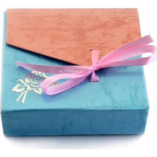 200Pcs Jewelry Boxes Bangle Jewelry Bowknot Case Package Ring Earring Watch Gift Carton Box Makeup Organizer Carring Case