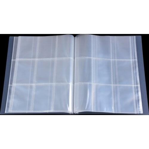 288 Pages/Pc Standard 3 Inch Painting Transparent Album Interstitial Vertical Type 9-checker High Capacity Transparent Album