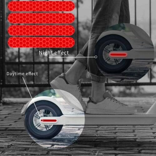 4pcs Electric Scooter Stickers Night Safety Reflective Decals Outdoor Portable Scooter Skateboard for Ninebot MAX