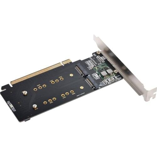 4X NVME M.2 AHCI to PCIE Express 3.0 Gen3 X16 Raid Card VROC Raid0 Hyper Adapter