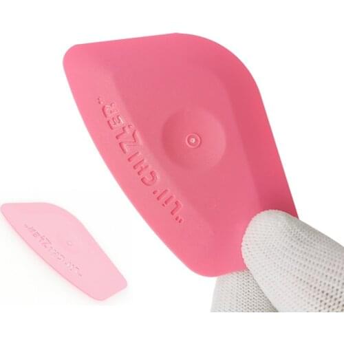 5.5*7.5cm Lil Chizler Mini Pink Squeegee Auto Car Tint Scraper Tool Hard Card MO-83G