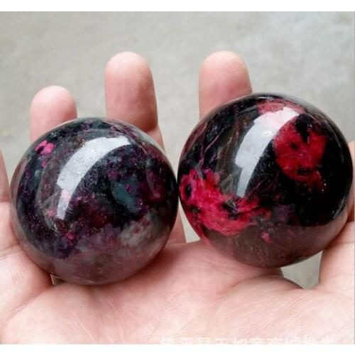 50MM Natural jade / beautiful peach jade / handball a pair / fitness ball