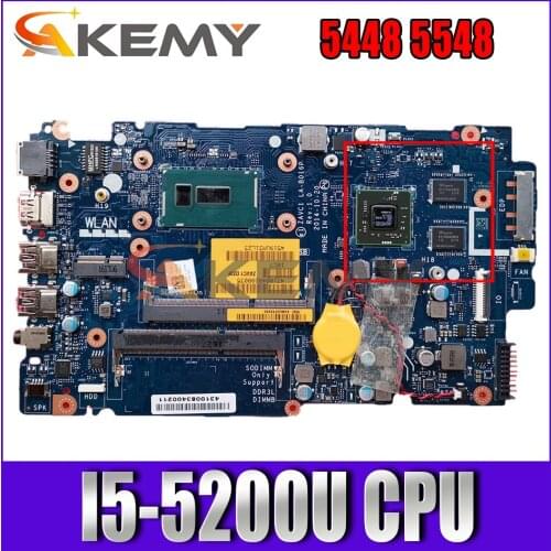 Akemy ZAVAC LA-B016P I5-5200U FOR Dell Inspiron 5448 5548 Laptop Motherboard CN-020JTD 20JTD Mainboard 100% tested