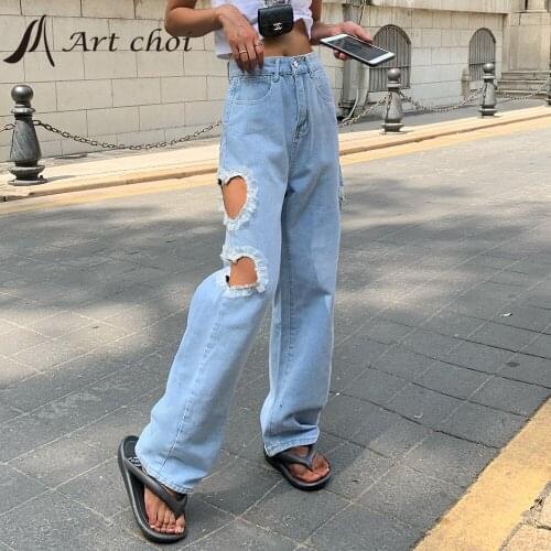 Женские прямые брюки Art choi China At AliExpress