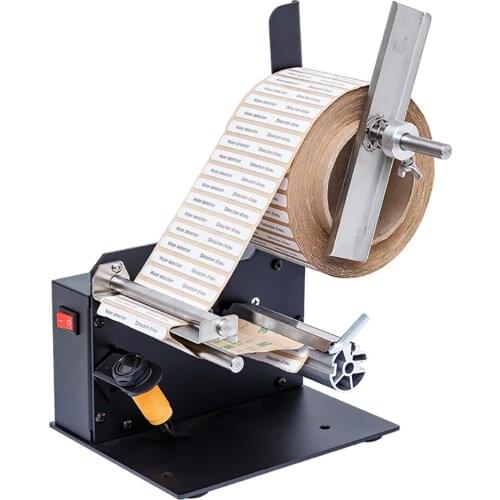 AC 100-240V Automatic Label Peeling Machine Commercial Sticker Label Separator Bar Code Label Stripper with Photoelectric Sensor